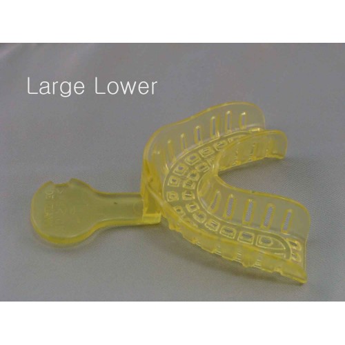 BTray Metal Perforated Impression Trays, Resin Coated, Small Lower Arch